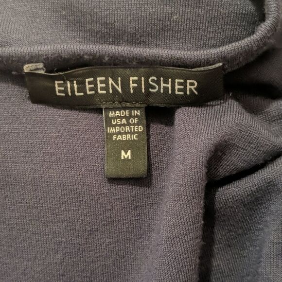 Eileen Fisher Navy Blue Knit dress - Picture 6 of 7